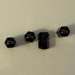 Jaguar Valve Stem Caps in Black Set of 4 NWT